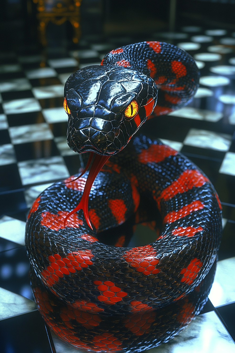 Coiled Serpent Eyes
